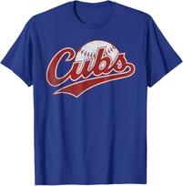 Vintage Cubs Name Retro Design for Men Women T-Shirt S įvairiaspalvis