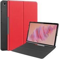 For Lenovo Tab Plus TB351FU Tablet Case Voltage Front Stand Bracket Leather Tab Plus raudona
