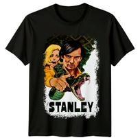 Stenlis (1972 m) Filmo plakato įkvėpti marškinėliai Retro 70-ųjų stiliaus marškinėliai Unisex S įvairiaspalvis