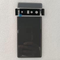 For Google Pixel 6 / Pixel 6 Pro Back Battery Cover Door Rear Glass Housing With Glass Strips Upper cover Repair Parts Pixel 6 Black
