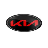 Car Front Hood Emblem Rear Trunk Badge Sticker For KIA Sportage Ceed Sorento Cerato Optima Picanto Rio Soul k3 k5 Stonic Fitting 11.4cm x 5.7cm