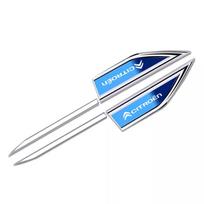 Car Body Protective Metal Sticker Car Fender Side Blade Badge For Citroen e-C3 e-C4 X C5X C3 C4 Cactus Picasso C-Crosser C6 C1