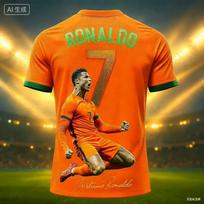 2026 Futbolo marškinėliai 3D spausdinti Nr.7 Ronaldo Berniukui Mergaitei Treniruotėms Moteriški Sportiniai Kvėpuojantys Trumpomis Rankovėmis Vaikams Vyrams Dviračių T-shirtai 2XS