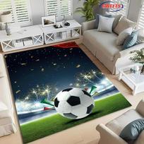 Futbolo Sporto Tematikos Kilimas Animacinis Futbolo Grindų Kilimėlis Vaikų Miegamojo Dekoras, Futbolo Didelio Plotelio Kilimai Namų Svetainės Kilimas, Dovana 40x60cm