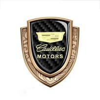 Car Logo Side Window Emblem Carbon Fiber Sticker for Cadillac Escalade CTS CT5 XT5 XTS XLR BLS SLS STS ATS XT4 CT4 Accessories armijos žalia spalva