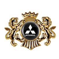 Car 3D Metal Badge Lion Crown Body Side Fender Trunk Sticker For Mitsubishi Ralliart Lancer EX Outlander ASX Competition Pajero