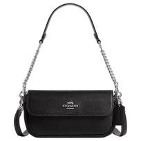 COACH Hailey 20 brand micro-label detachable shoulder strap cowhide crossbody shoulder bag small size women's black juoda