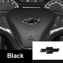 Epoxy for Chevrolet Cruze Silverado Cobalt Malibu Trax Spark Aveo Sail Orlando Sonic Orlando Car Steering Wheel Center Stickers juoda