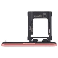 Original SIM Card Tray + Micro SD Card Tray for Sony Xperia XZ1 Compact Phone SIM Card Holder Drawer oranžinė