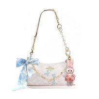 COACH shoulder bag [Customized bag] Teri 25 brand micro-label detachable strap bow silk scarf extension chain printed Shuiyunjian basic model balta