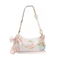 COACH shoulder bag [Customized bag] Teri 25 brand micro-label detachable strap bow silk scarf extension chain printed artificial Yiweichun basic model balta