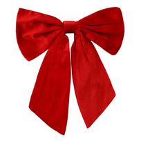 Luxurious Velvets Holiday Bowknot Decorations Easy Hanging Accessory For Fireplaces Tabletops Christmas Displays raudona