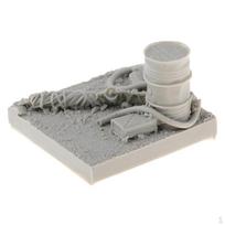 1/35 Resin Model Kit Unpainted Oil Tank for War Game Scenery Building