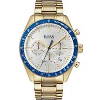 Hugo Boss 1513631 Trophy Gold Plated Chronograph Men's Watch 44mm auksas