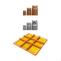 Tic TAC Toe Game Kids Puzzle Decorative Coffee Table Decor Strategy Stacking Cup Toy