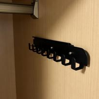 Pull-out Retractable Hanger Space Saving with Clips Sling Vest Storage Rack Wall-mounted Underwear Storage Hanger Ties