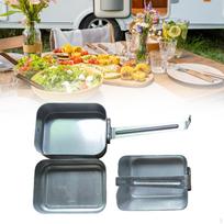 Aluminum Bento Box Snack Anti Crack Portable 3 in 1 Food Storage Container Metal Lunch