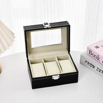 Classic 3/6/10/12 Slots PU Leather Watches Storage Box With Lock Quartz Wristwatch Collection Boxes Organizer for Women Men