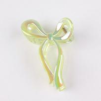 Jelly colored bow grab clip large shark clip  for Women Solid Acrylic Bowknot Hair Clips Hairpins Girls  Headbands žalia