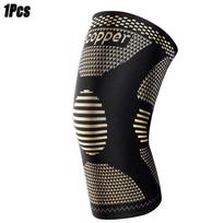 1Pcs Copper Knee Brace for Knee Pain - Copper Knee Compression Sleeves - Knee Pads for Meniscus Tear,Arthritis,Joint Pain Relief S Thigh 35-43cm