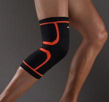 1 Pc Elastic Breathable Compression Knee Support Sleeve for Basketball Running Cycling M oranžinė