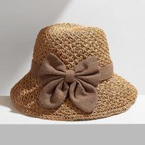 Raffia moteriška kepurė Paplūdimio kepurė moterims vasarinė Panama šiaudinės rankinės vasara 2020 šiaudinė arba pintinė kepurė Kibiro formos skrybėlė skrybėlės nuo saulės lankelis nuo saulės 58cm Adjustable chaki