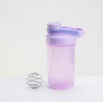 500ML Vandens Butelis Gėrimui Plastikinis Sandarus Sportinis Butelis Baltymų Plaktuvas Vandens Butelis Gėrimų Indai violetinė