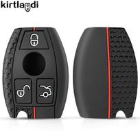 Silikoninis raktų pakabukas Automobilio nuotolinio rakto dėklas Dangtelis Mercedes Benz W204 W205 W212 W213 W176 W177 W219 A B C E S Klasė GLC CLA AMG