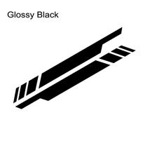 Universal Car Side Door Strip Stickers Cool Style Pickup Truck Vinyl Film Decals Decoration Car Accessories For Pickup Truck SUV Glossy Black