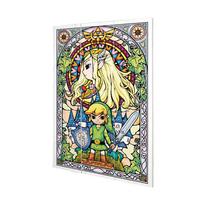 The Legend Of Zelda Stained Glass Wood Print One Size juoda