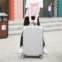PACKAGE FASHION 902 Vintage PVC Hardside Luggage 20 inch