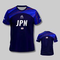 2025 New Japanese vnl blue volleyball shirt, men's and women's sports T-shirt, comfortable and breathable T-shirt, 3d fashionabl XS