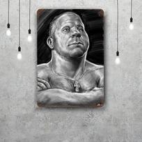 Fedoras Emelianenko Metaliniai ženklai sienų dekoras Vintažiniai skardos ženklai Kapitono metalinis plakatas Dekoracija barui, užeigai, klubui Sienų dekoracija 20x30cm（7.8x11.8inch）