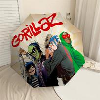 1PC Gorillaz Animation Umbrella-8-Rib Reinforced, Automatic Open, Lightweight & Durable, Cute Fashion Accessory for Outdoor-W193