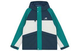 New Balance Color Block Windbreaker Down Jackets Unisex Green Hooded Moderate Other AMJ13330-NML XXL