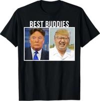 Best Buddies Face Swap Funny Donald Trump and Kim Jung Un T-Shirt S