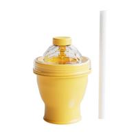 Food Grade 2-in-1 Ice Mold Cup Collapsible Silicone Ice Ball Maker Folding Ice Ball Cup  for Coffee geltona