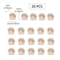 Cat Paw Stepping Stones 20 PCS Resin Crafts Miniature Fairy Garden Succulent Planter Bonsai Decor Outdoor Yard Patio Ornament