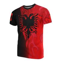 Albanijos vėliavos grafiniai marškinėliai Albanijos nacionalinė emblema 3D spausdinti marškinėliai vyrams Drabužiai Sportas Konkursas Jersey Eagle Tee Boy Tops 6XL