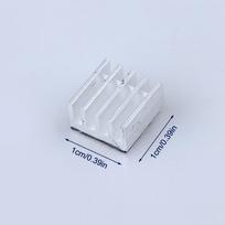 10pcs/pack 1*1cm A4988 Stepper Driver Heat Sink Aluminum HeatSink Cooling Radiator 3D Printer Parts A4988 Dedicated Heatsink sidabras