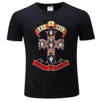 Guns N Roses Bullet Logo Black Men'S Graphic Band T-Shirt Tshirt New T Shirts Man Top Tee Tops Gun Movie Logo S įvairiaspalvis