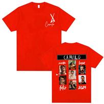 Singer Camilo La Tribu Album 2025 Cover T Shirts Unisex Women Vintage Hip Hop Trending Tshirt Oversized Loose Short Sleeve T Shirt S