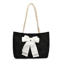 Microfiber Bow Fashi Tote Bags Solid Color Casual Large Capacity 2026  Women's Bags Design Versatile Women's Handbags juoda
