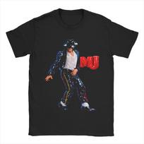 Oversized T-Shirt Beach Michael Jackson MJ King of Pop Popular T Shirts  100 Cotton Tshirt for Mens Y2K Casual Short Sleeve Tees S įvairiaspalvis