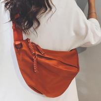 Women's Crossbody Bag Large Capacity Fashi Sports Sling Bag Men's Trendy Student Versatile Commuting Travel Bag oranžinė