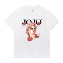 Japoniški „Jojo Bizarre Adventure“ anime marškinėliai unisex moteriški „Kawaii Jojo“ grafiniai marškinėliai paaugliams „Unisexga“ marškinėliai trumpomis rankovėmis unisex S įvairiaspalvis
