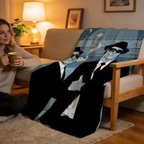 Throw High-Density Short Plush Blanket For Sofa Nap Room Soft Skin-Friendly 1980s Classic Retro Movie The Blues Brothers 75x90cm