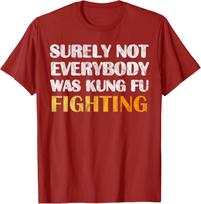 Surely Not Everybody was Kung Fu Fighting Funny Gift T-Shirt S įvairiaspalvis