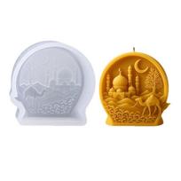 Food Grade Safe Silicone Moon Camels Candle Mould for Family Craft Activity 1