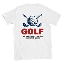 Golf - The Only Sport You Can Drink and Drive - Classic Unisex Crewneck T-shirt S įvairiaspalvis